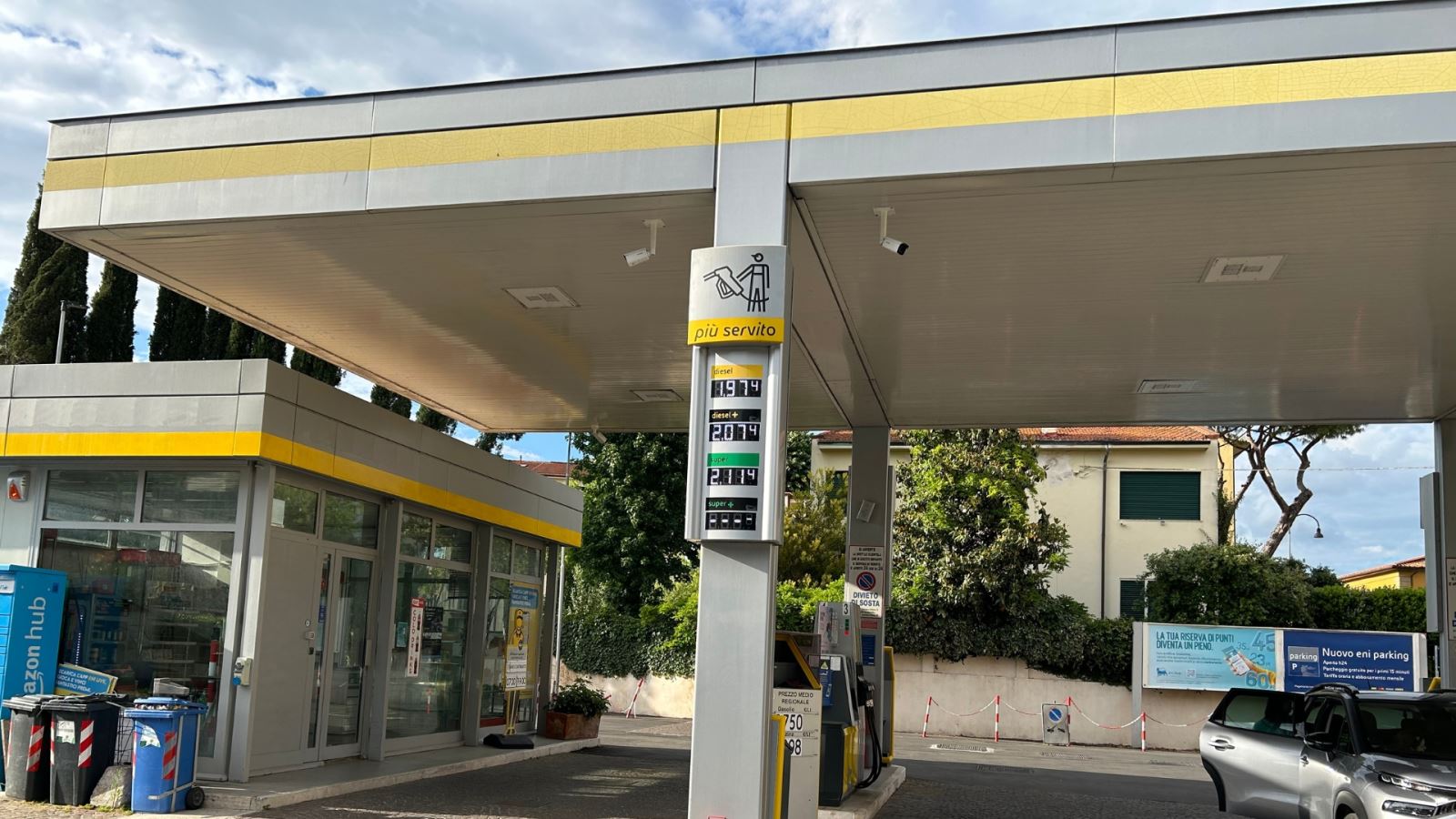 Tankstelle, Toskana
